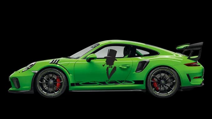 Luxury Green Porsche GT3 RS